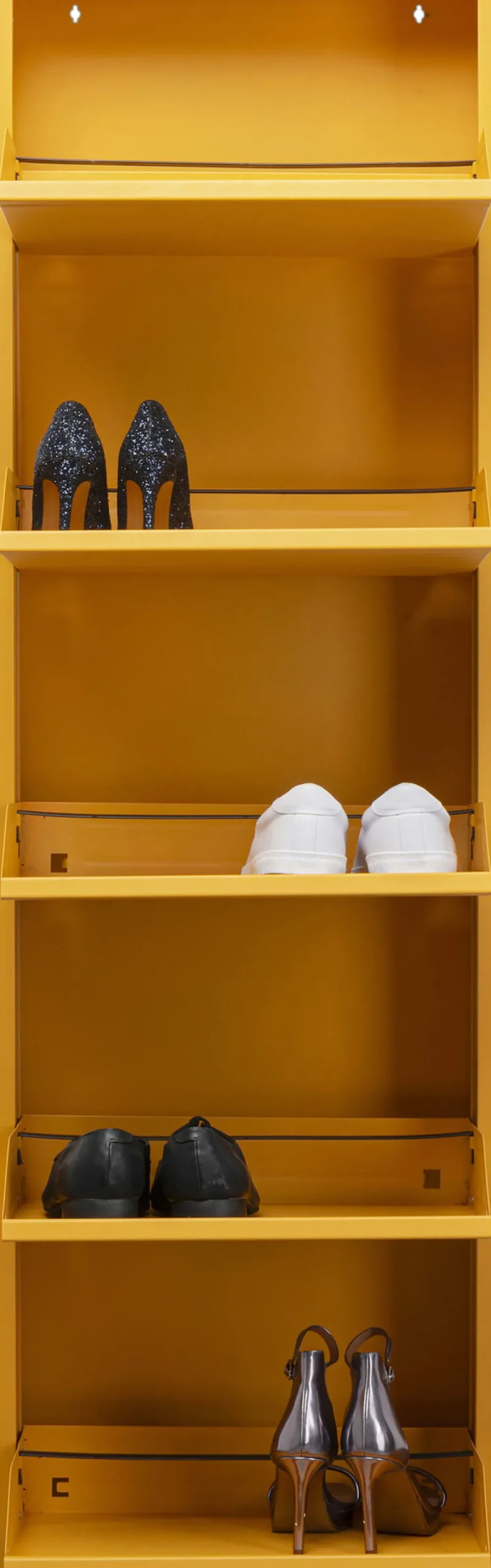 KARE Design Kenkäkaapit*Caruso Kenkäkaappi Keltainen 5 Lokeroa