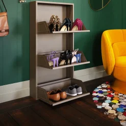 KARE Design Kenkäkaapit*Caruso Kenkäkaappi Taupe 3 Lokeroa