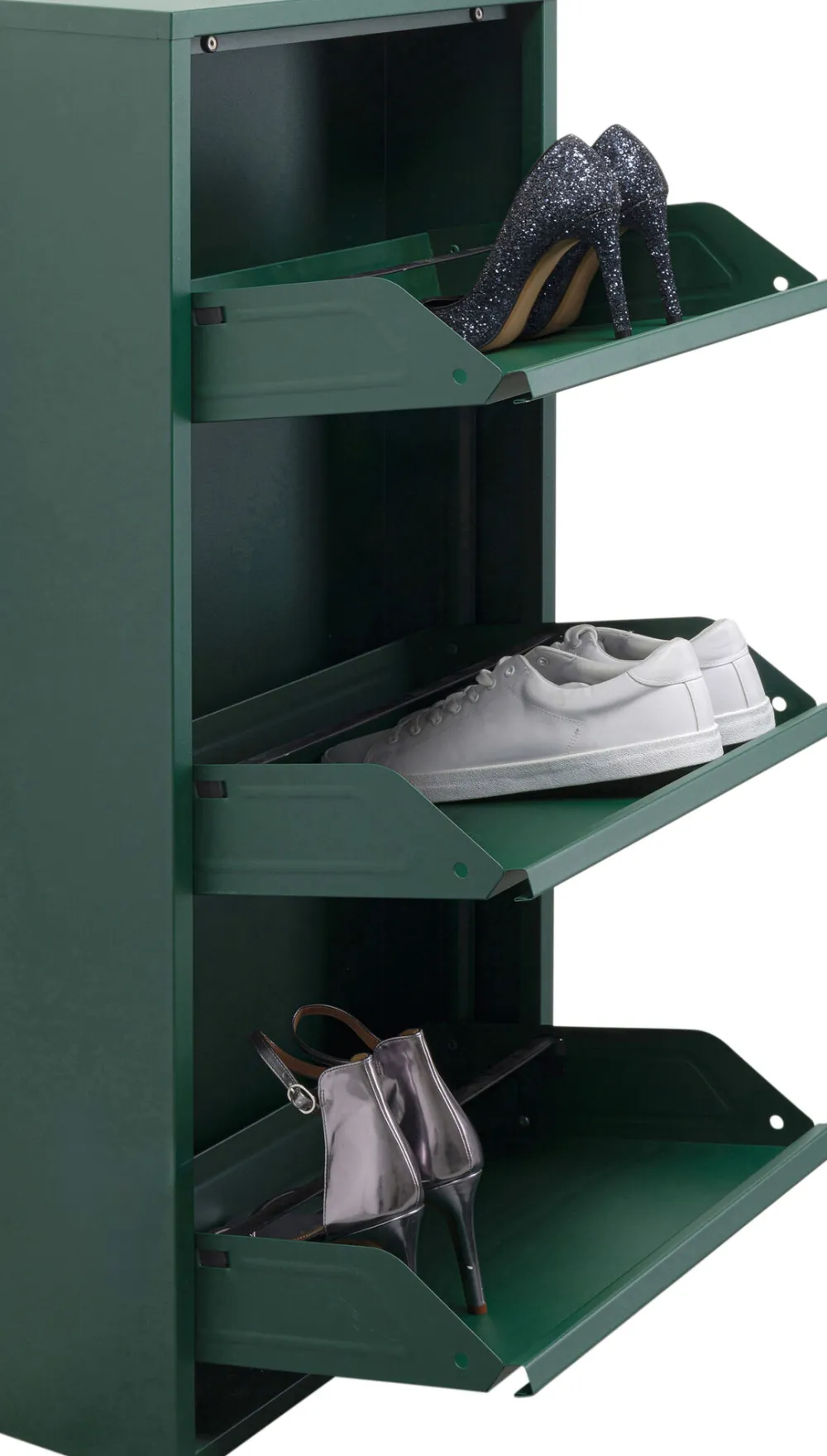 KARE Design Kenkäkaapit*Caruso Kenkäkaappi Vihreä 3 Lokeroa