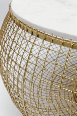 KARE Design Sohvapöydät*Cesta Marble Sohvapöytä, Kulta Ø100cm