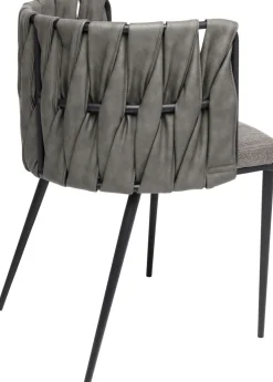 KARE Design Tuolit*Cheerio Tuoli Käsinojilla, Harmaa (sis. Tyynyn)