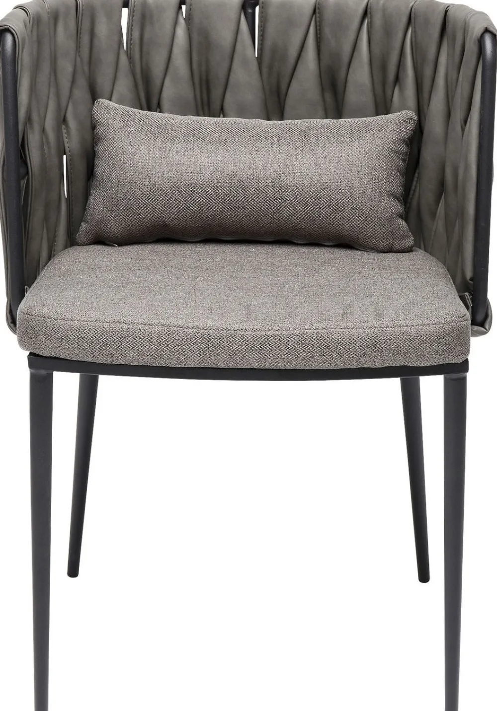 KARE Design Tuolit*Cheerio Tuoli Käsinojilla, Harmaa (sis. Tyynyn)