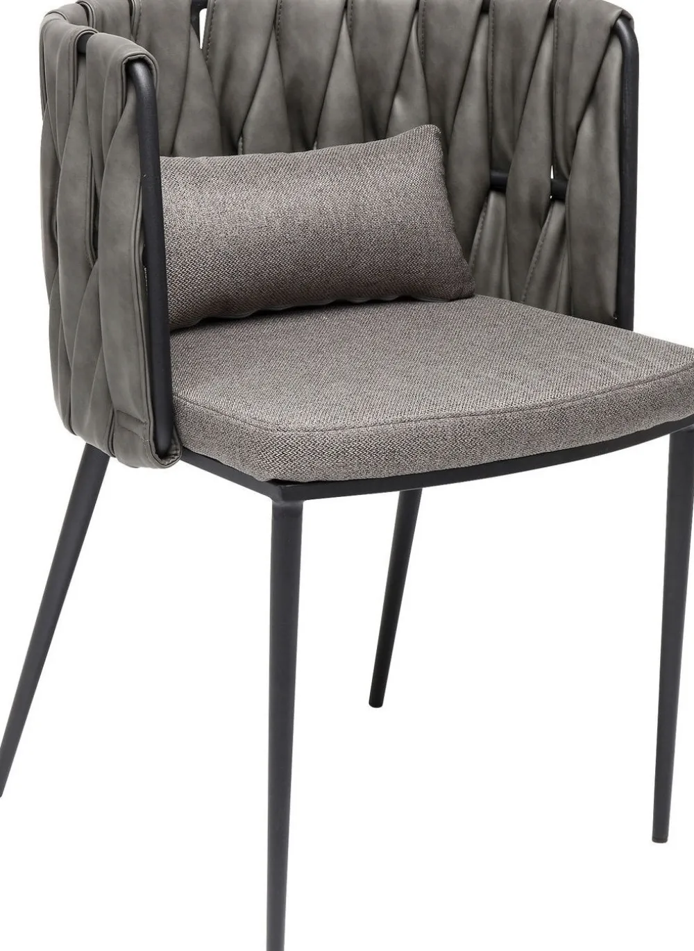 KARE Design Tuolit*Cheerio Tuoli Käsinojilla, Harmaa (sis. Tyynyn)