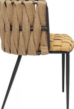 KARE Design Tuolit*Cheerio Tuoli Käsinojilla, Keltainen (sis. Tyynyn)