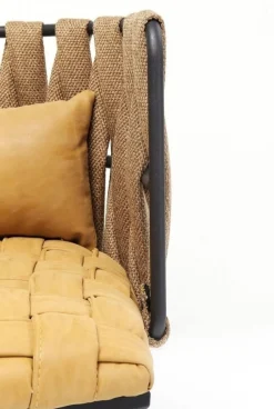 KARE Design Tuolit*Cheerio Tuoli Käsinojilla, Keltainen (sis. Tyynyn)