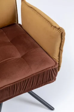 KARE Design Tuolit*Chelsea Tuoli Käsinojilla, Ruskea