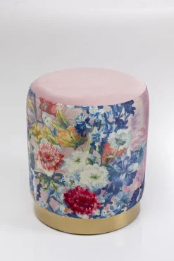 KARE Design Rahit Ja Jakkarat*Cherry Flower Kukat Roosa Jakkara, Palli, Messinki Ø32cm