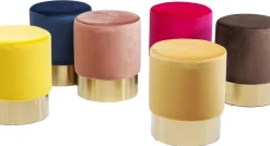 KARE Design Rahit Ja Jakkarat*Cherry Jakkara, Rahi, Mauve/messinki Ø35cm