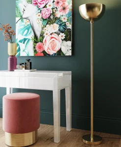 KARE Design Rahit Ja Jakkarat*Cherry Jakkara, Rahi, Mauve/messinki Ø35cm