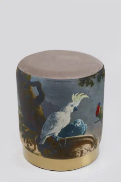 KARE Design Rahit Ja Jakkarat*Cherry Parrot Papukaija Jakkara, Palli, Messinki Ø32cm