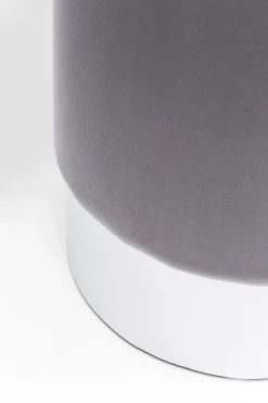 KARE Design Rahit Ja Jakkarat*Cherry Rahi, Jakkara, Vaaleanharmaa/hopea Ø35cm