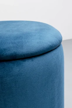 KARE Design Rahit Ja Jakkarat*Cherry Säilytys Jakkara, Sininen, Messinki (2/Setti)