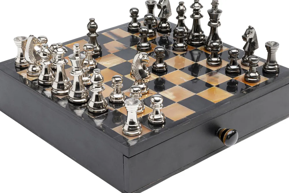KARE Design Jalalliset Koriste-Esineet*Chess Antique Deco Shakki, Koriste-esine 36x33cm