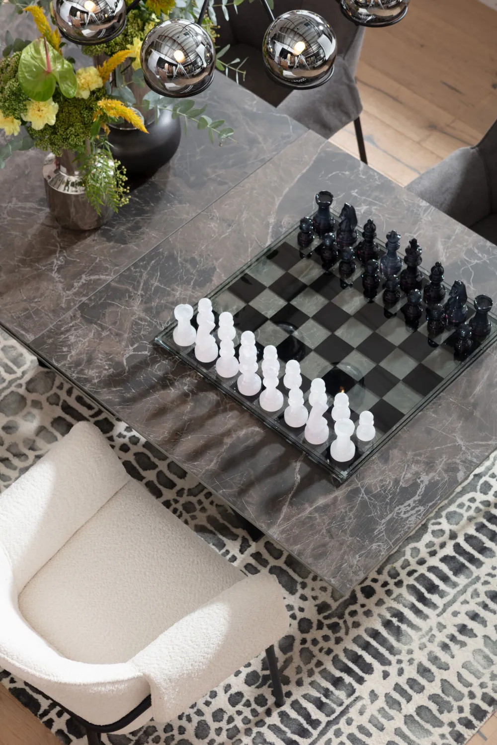 KARE Design Jalalliset Koriste-Esineet*Chess Transparent Koriste-esine, Läpinäkyvä 60x60cm