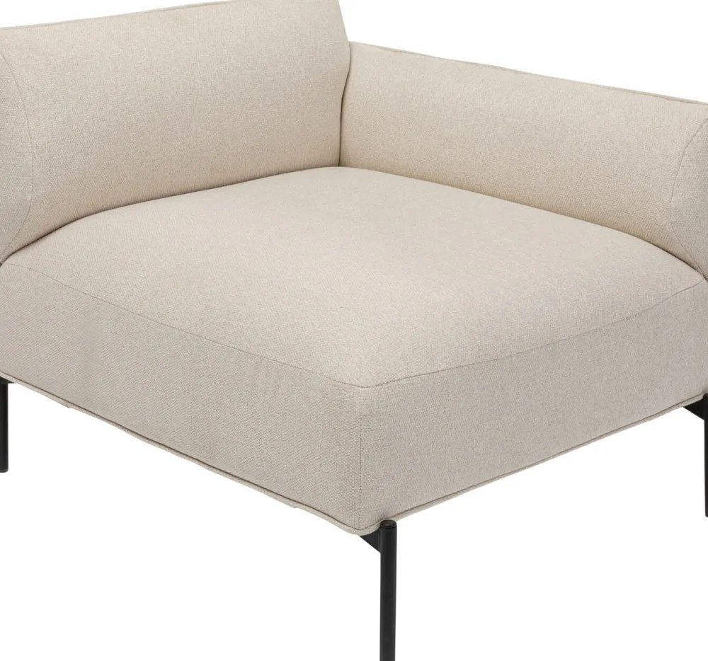 KARE Design Moduulisohvat*Chiara Pieni Kulmamoduuli, Oikea, Kermanvärinen 76cm