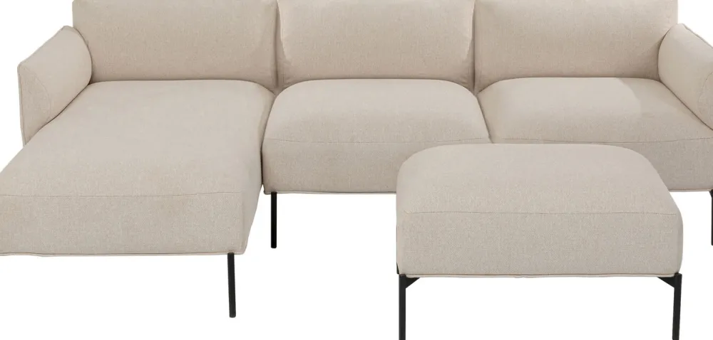 KARE Design Moduulisohvat*Chiara Pieni Kulmamoduuli, Oikea, Kermanvärinen 76cm