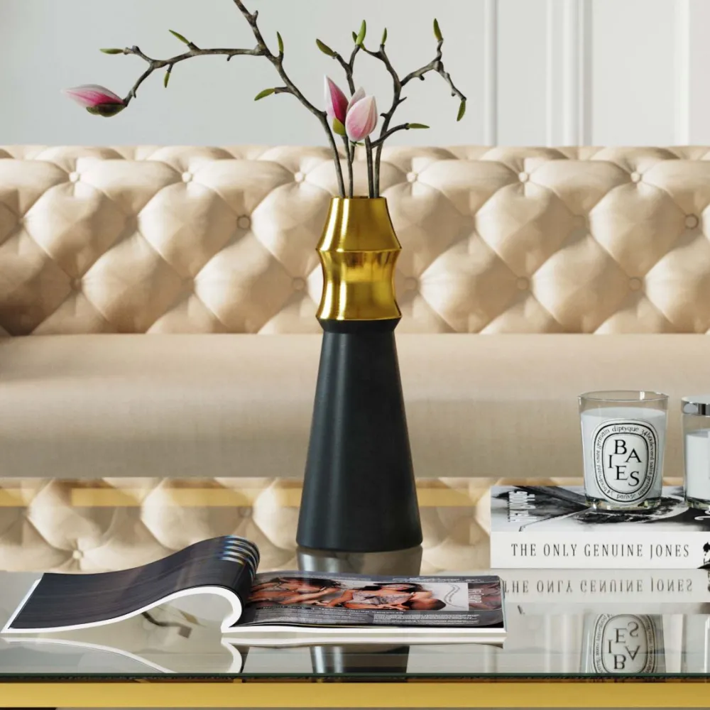 KARE Design Maljakot*Ciera Black Maljakko 34cm