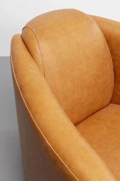 KARE Design Nojatuolit*Cigar Lounge Nojatuoli Nahkaa, Vaalean Ruskea