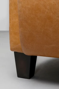 KARE Design Nojatuolit*Cigar Lounge Nojatuoli Nahkaa, Vaalean Ruskea