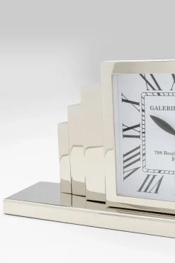 KARE Design Kellot*City Pöytäkello Hopea 33x7cm