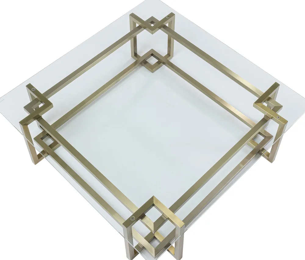 KARE Design Sohvapöydät|Olohuone*Clara Sohvapöytä, Kulta 120x120cm