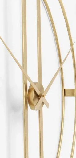 KARE Design Kellot*Clip Gold Seinäkello, Kulta Ø107cm