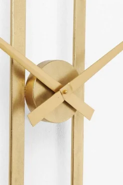 KARE Design Kellot*Clip Gold Seinäkello, Kulta Ø107cm