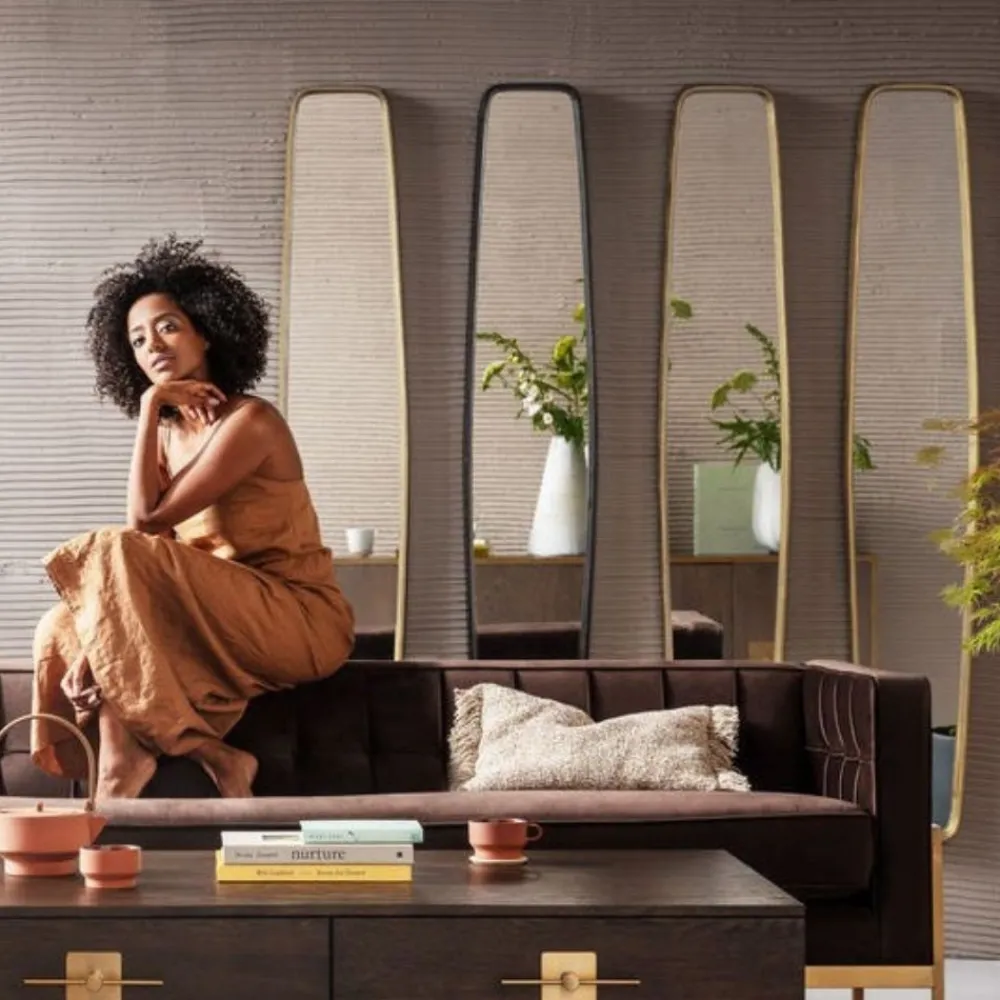 KARE Design Peilit*Clip Peili, Messinki 32x177cm