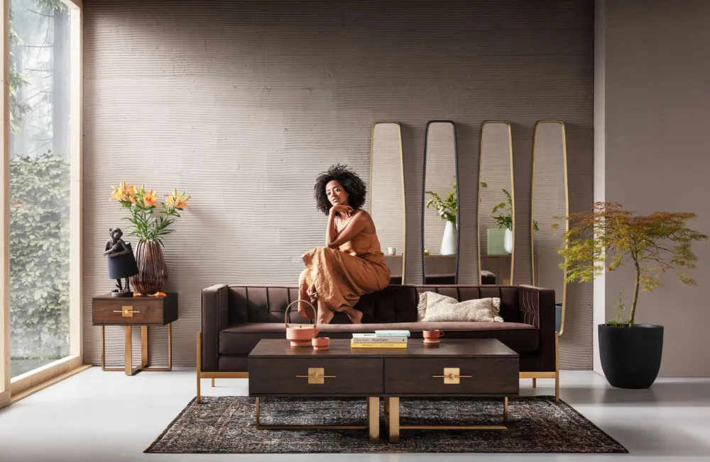 KARE Design Peilit*Clip Peili, Messinki 32x177cm