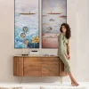 KARE Design Taulut|Olohuone*Cloud Boat Kehystetty Taulu 60x120cm