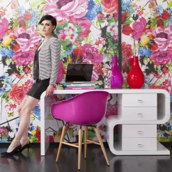 KARE Design Työpöydät*Club Snake Työpöytä, Toimistopöytä, Valkoinen 150x70cm