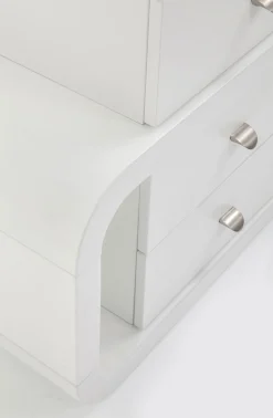 KARE Design Työpöydät*Club Snake Työpöytä, Toimistopöytä, Valkoinen 150x70cm