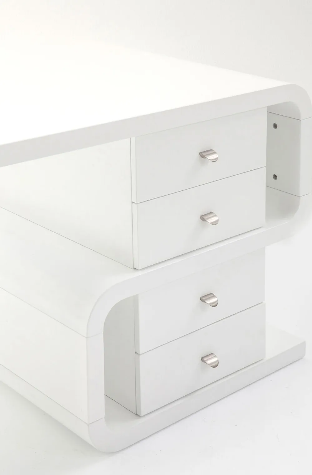 KARE Design Työpöydät*Club Snake Työpöytä, Toimistopöytä, Valkoinen 150x70cm