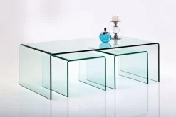 KARE Design Sohvapöydät*Club Sohvapöytä, Kirkas (3/Setti)