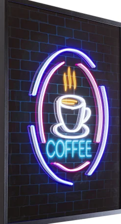 KARE Design Taulut*Coffee LED Lasitaulu 80x80cm