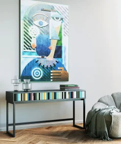 KARE Design Konsolipöydät Ja Sivupöydät*Concertina Colore Konsolipöytä - Monivärinen, 136x40cm