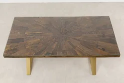 KARE Design Pöydät*Conley Ruokapöytä - Ristikkojalka, Messinki 180x90cm