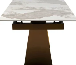 KARE Design Pöydät*Connesso Jatkettava Pöytä, Messinki 200(+60)x100cm