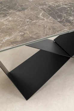 KARE Design Pöydät*Connesso Jatkettava Ruokapöytä, Keraaminen Pöytälevy 200(+60)x100cm