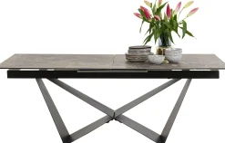 KARE Design Pöydät*Connesso Jatkettava Ruokapöytä, Keraaminen Pöytälevy 200(+60)x100cm