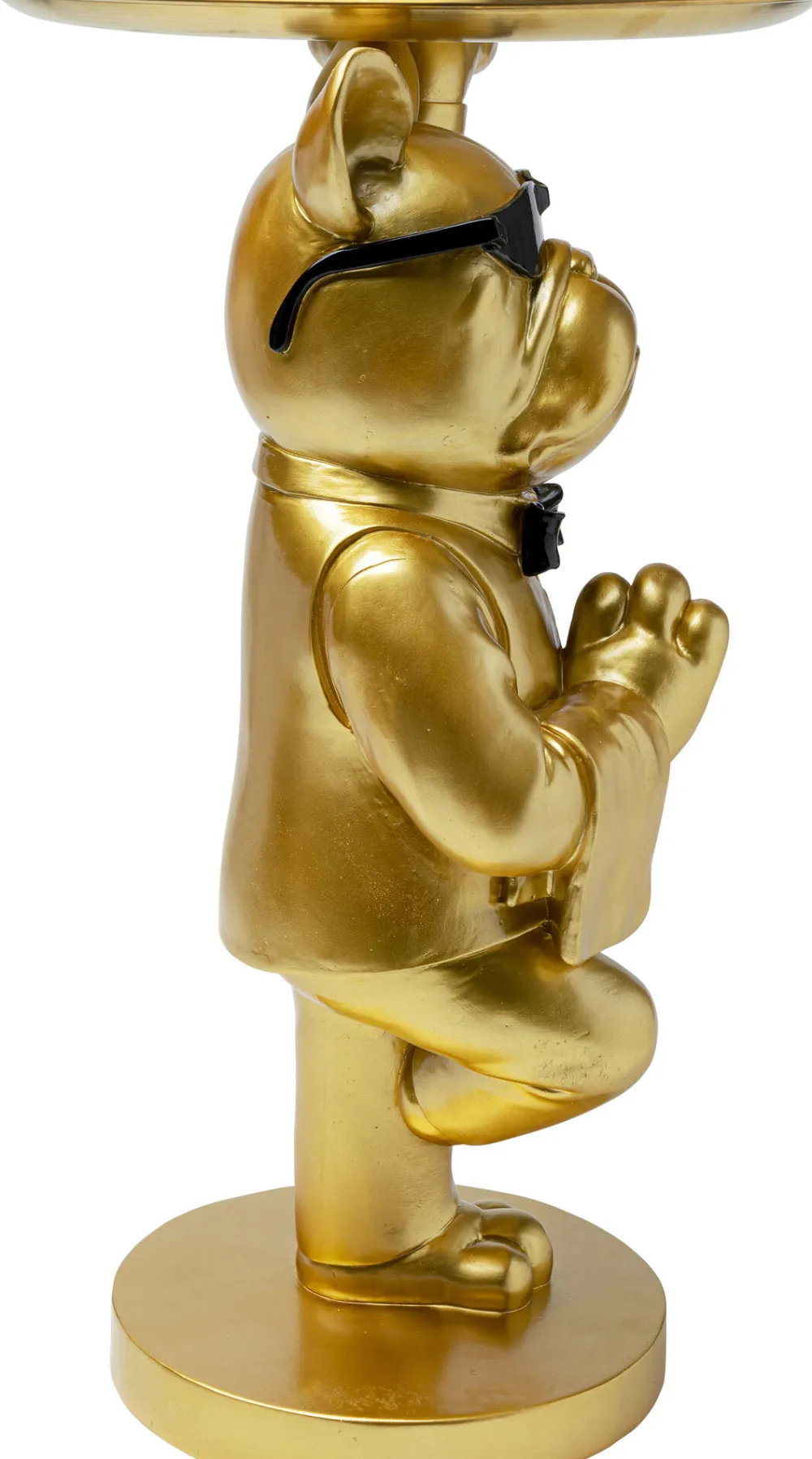 KARE Design Sohvapöydät|Olohuone*Cool Bulldog Sivupöytä, Tarjotin, Kulta 34x55cm