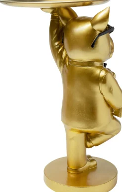 KARE Design Sohvapöydät|Olohuone*Cool Bulldog Sivupöytä, Tarjotin, Kulta 34x55cm