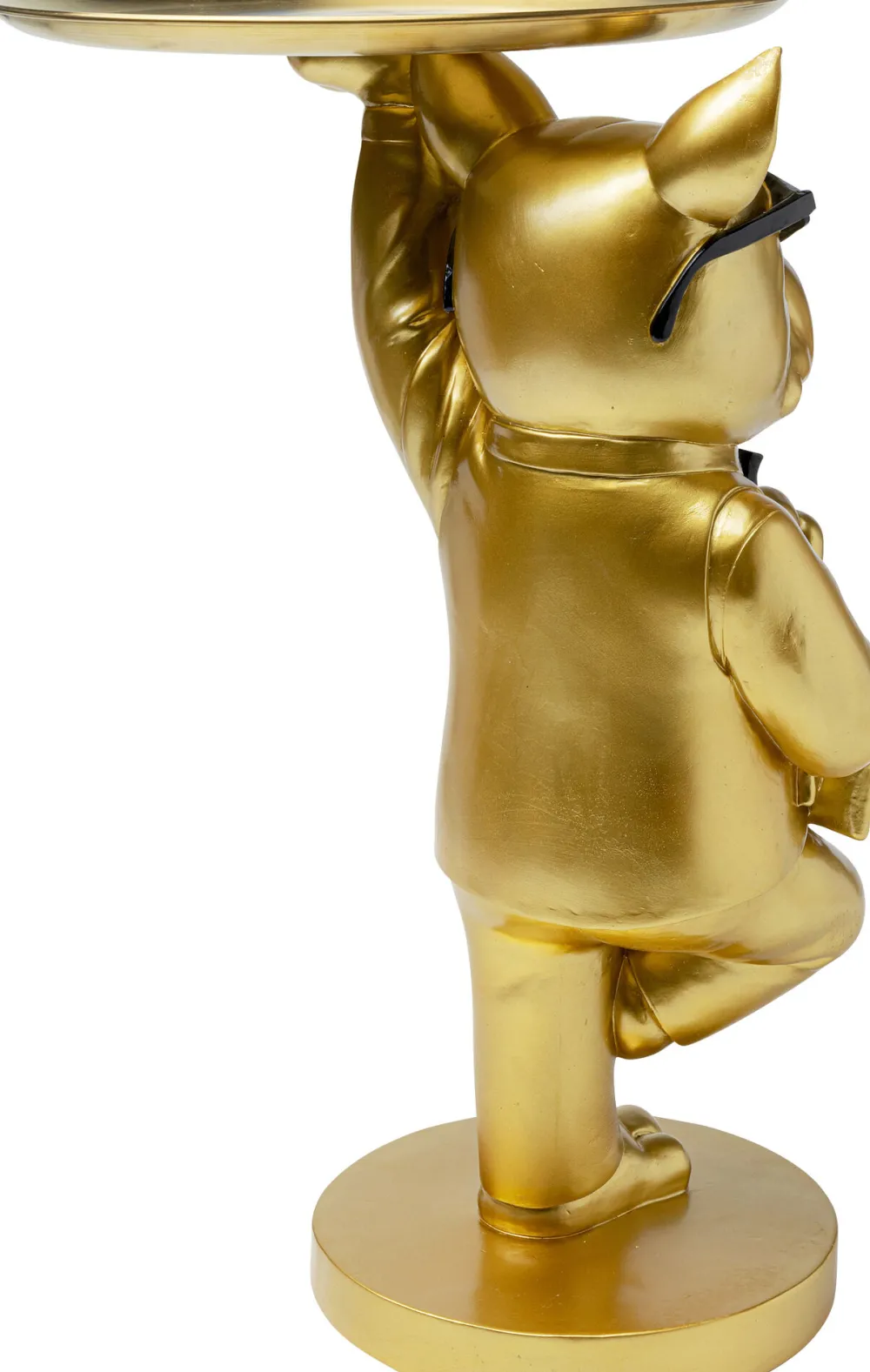 KARE Design Sohvapöydät|Olohuone*Cool Bulldog Sivupöytä, Tarjotin, Kulta 34x55cm