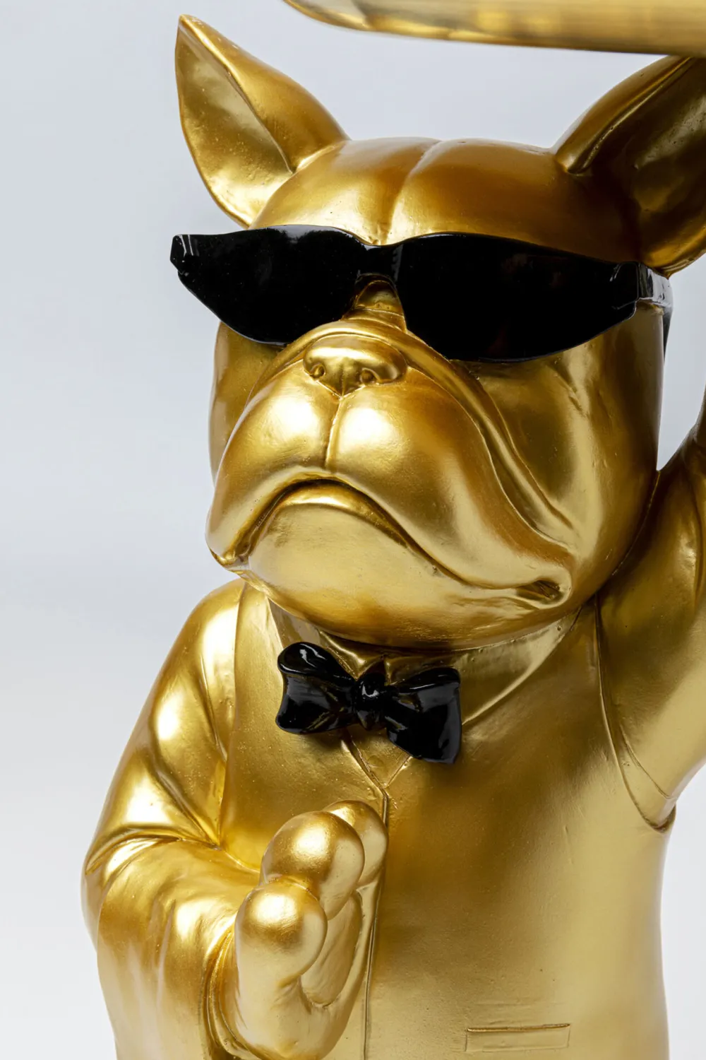 KARE Design Sohvapöydät|Olohuone*Cool Bulldog Sivupöytä, Tarjotin, Kulta 34x55cm