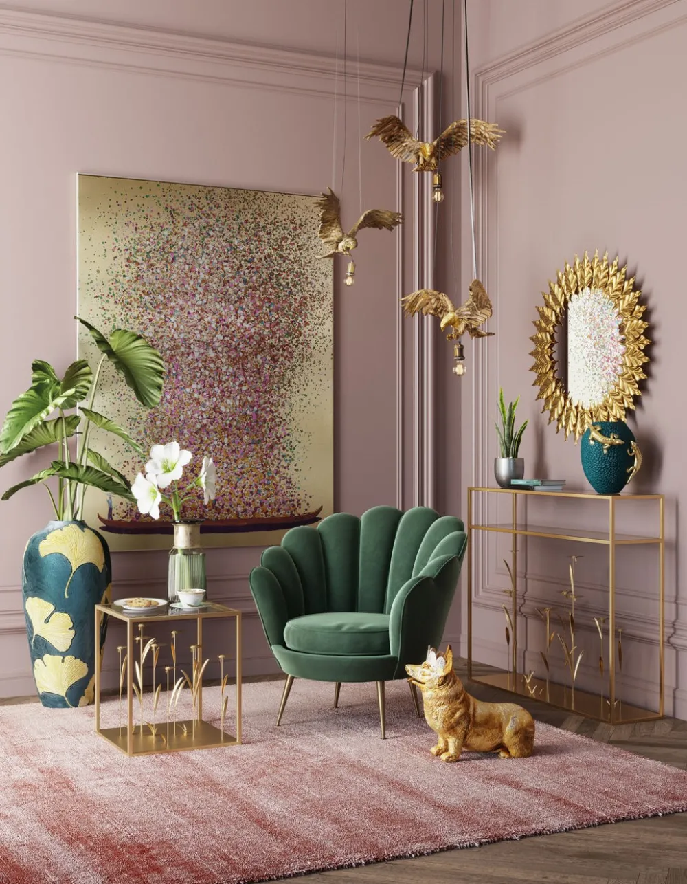 KARE Design Matot*Cosy Girly Matto 170x240cm