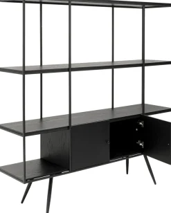 KARE Design Hyllyt*Cosy Sixties Hylly Musta 180x183cm