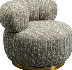 KARE Design Nojatuolit*Couture Stripes Blue Kääntyvä Nojatuoli