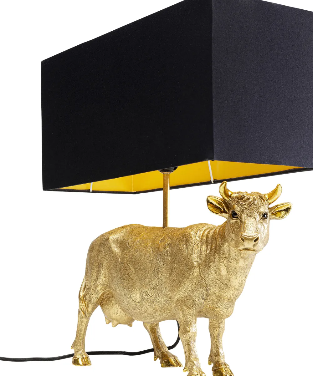 KARE Design Pöytävalaisimet*Cow Gold Lehmäpöytävalaisin, Kulta 52cm