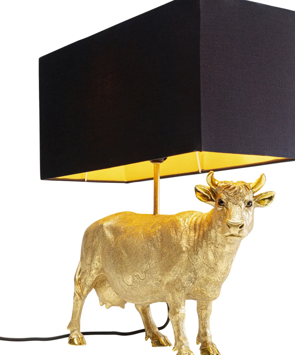 KARE Design Pöytävalaisimet*Cow Gold Lehmäpöytävalaisin, Kulta 52cm