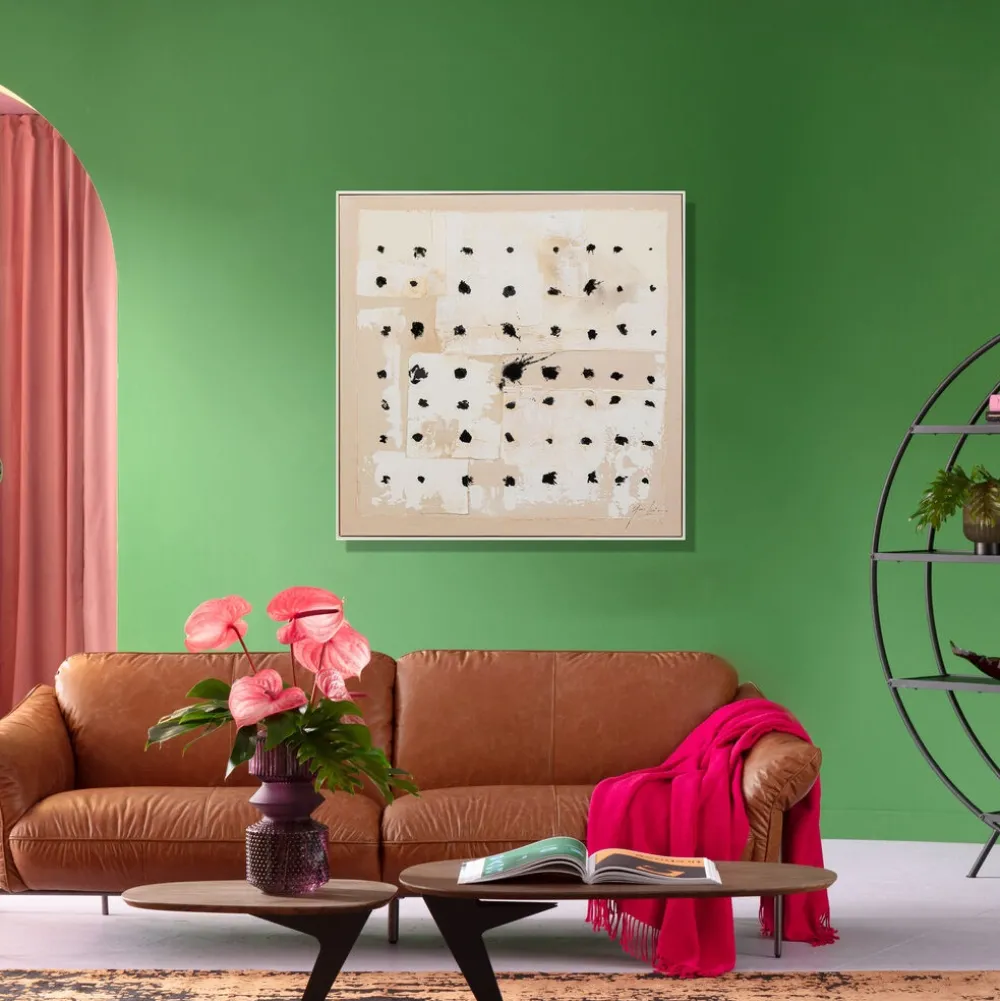 KARE Design Taulut|Olohuone*Creative Dots Kehystetty Taulu 120x120cm